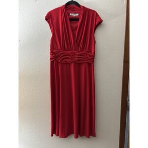 Even- Pi one Red Vibrant Dress (‎ A247)